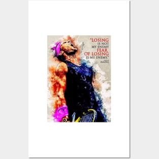 Rafael Nadal Words Posters and Art